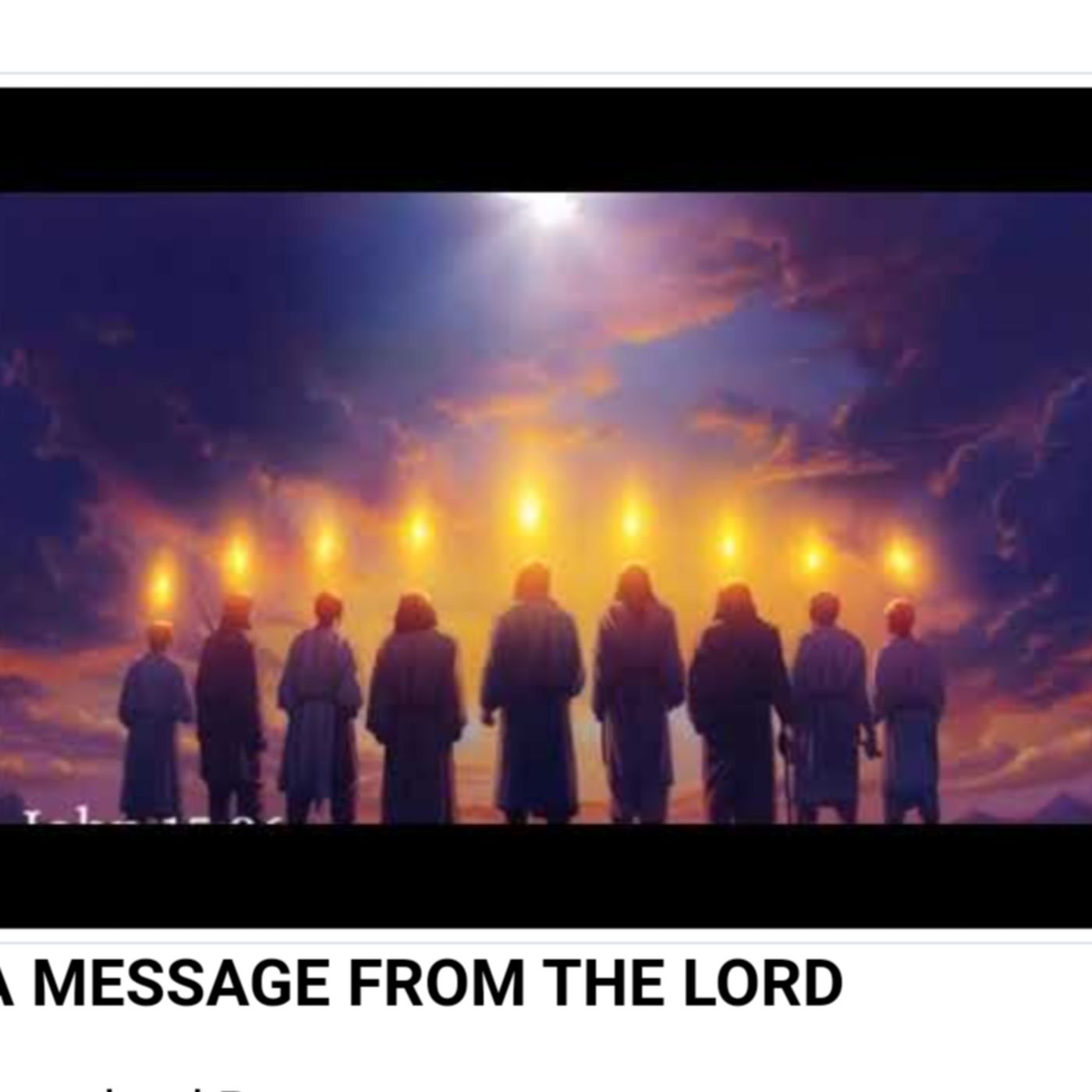 A MESSAGE FROM THE LORD episode artwork