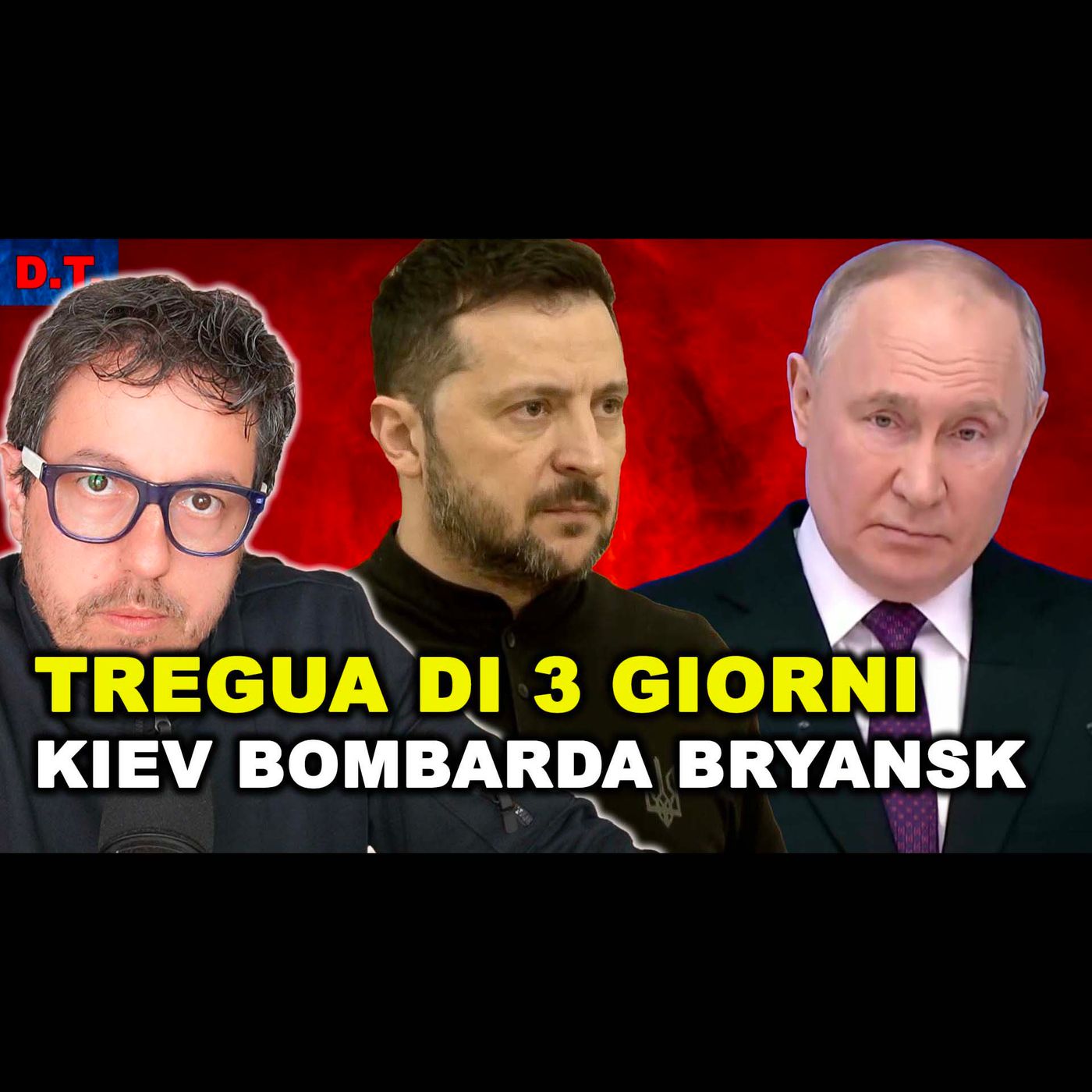 PUTIN ANNUNCIA UNA NUOVA TREGUA di 3 giorni | KIEV BOMBARDA BRYANSK IN RUSSIA mentre perde NADIIVKA