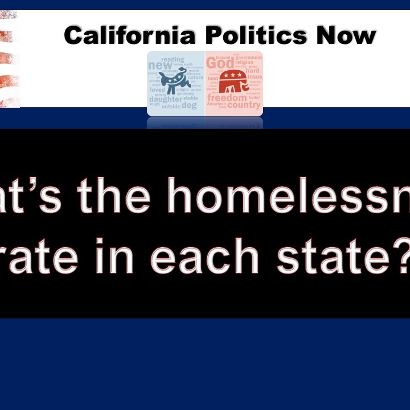 California Politics Now: (Part 2) A review of 'The Great Red vs. Blue State Debate' episode artwork
