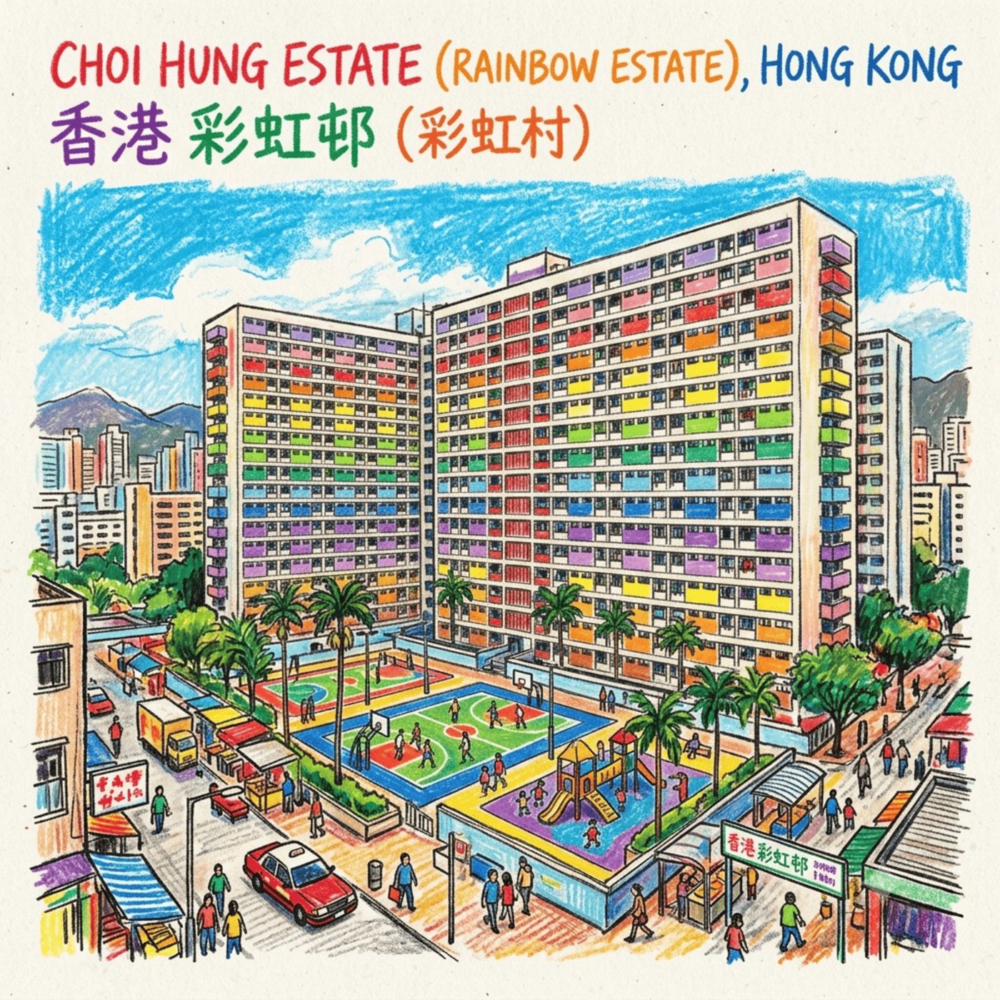 (FRA) L'histoire et l'intérêt touristique de la cité Choi Hung Estate à Hong Kong episode artwork