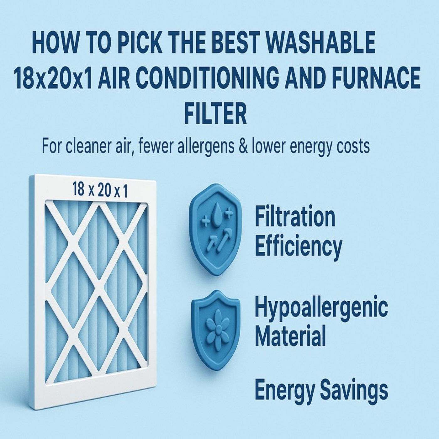 How to Pick the Best Washable 18x20x1 Air Conditioning and Furnace Filter for Cleaner Air, Fewer Allergens & Lower Energy Costs episode artwork
