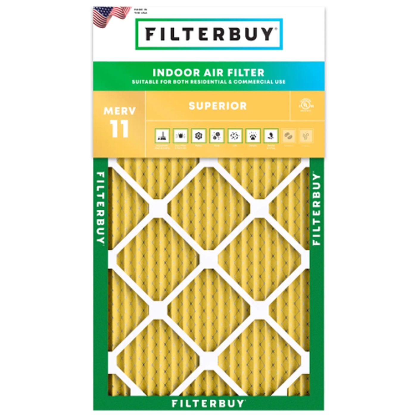 Best MERV 11 17.25x35.25x1 Furnace & HVAC Air Conditioner Filters