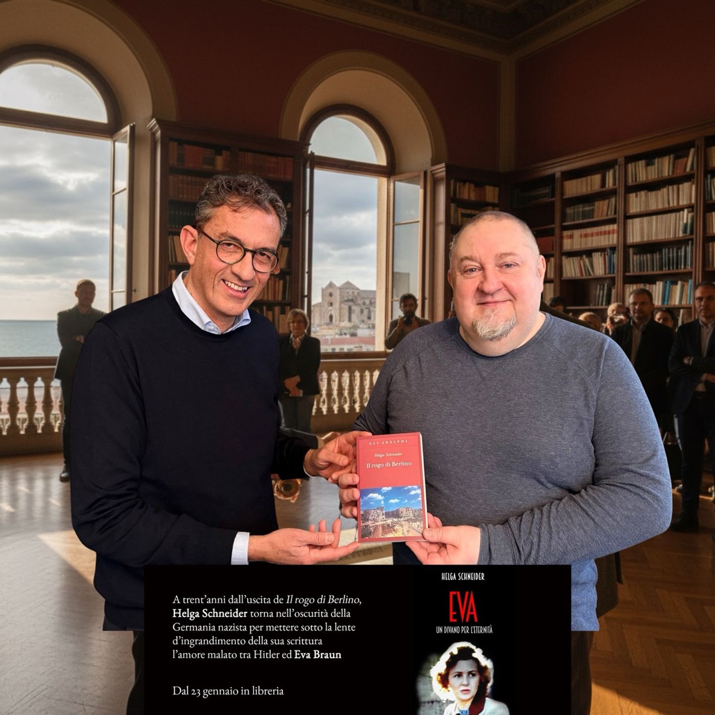 Il Sindaco Bottaro incontra Renzo Samaritani Schneider nel segno del dialogo e della cultura.Trani, tra Memoria e Impegno Civico