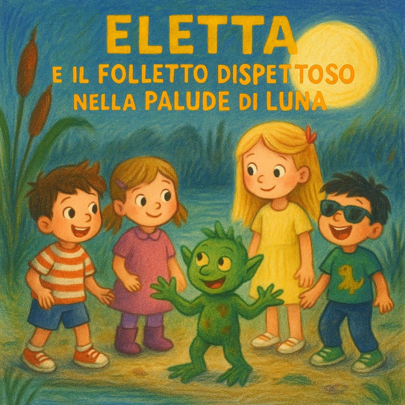 Eletta e il Folletto Dispettoso nella Palude di Luna