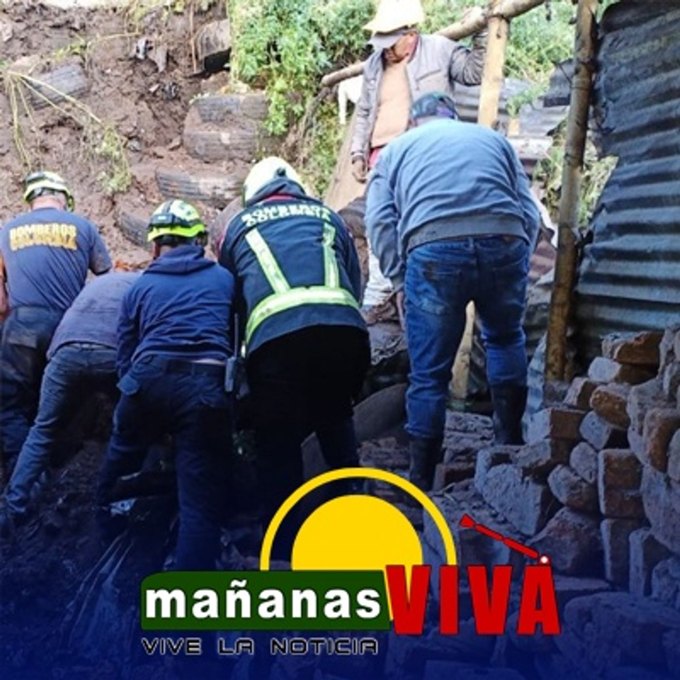 Emergencia en el barrio Santa Teresita tras la caída de un apilamiento de llantas con tierra – Deja dos personas fallecidas