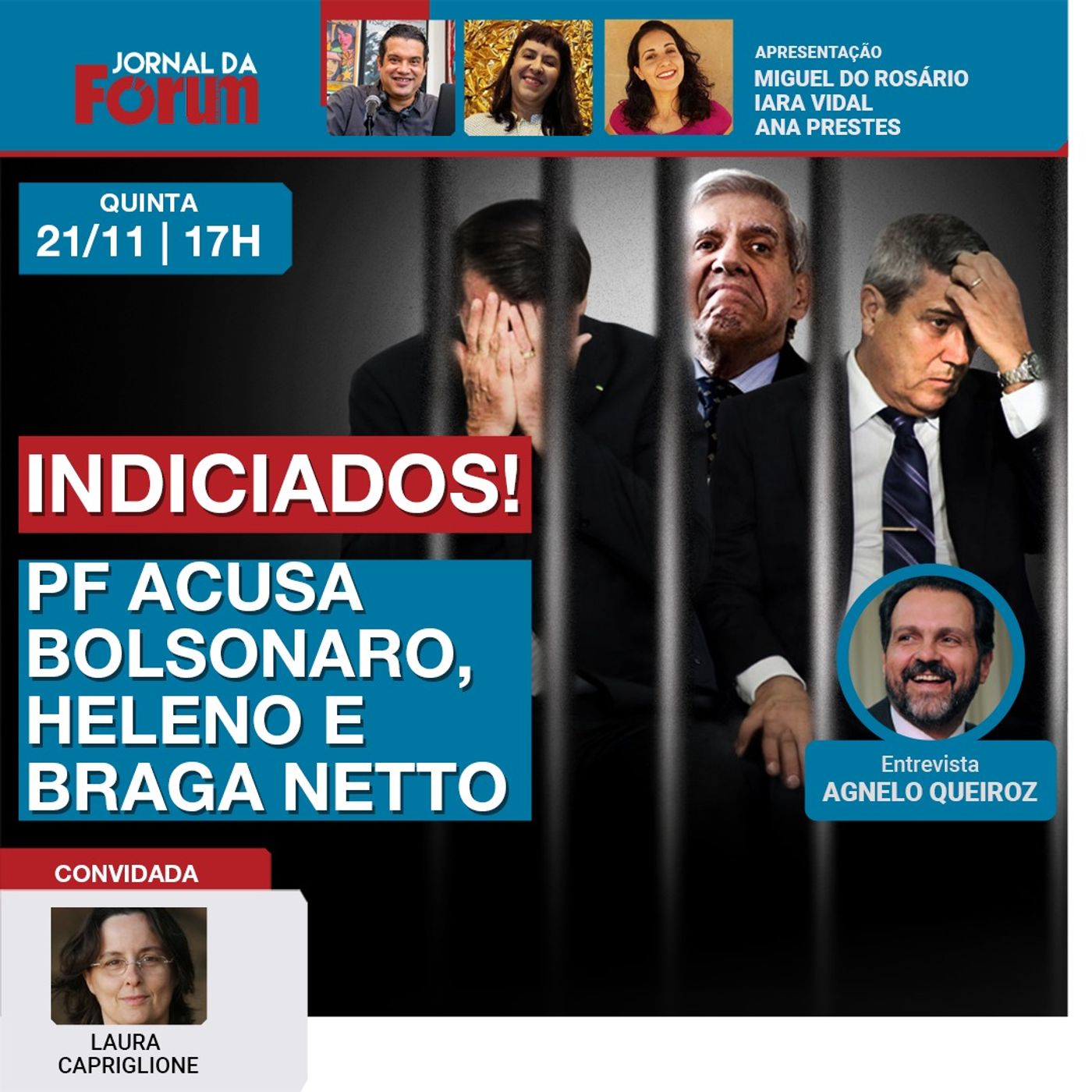 Urgente! PF acusa Bolsonaro, Heleno e Braga Netto de tentativa de golpe | 21.11.24 episode artwork
