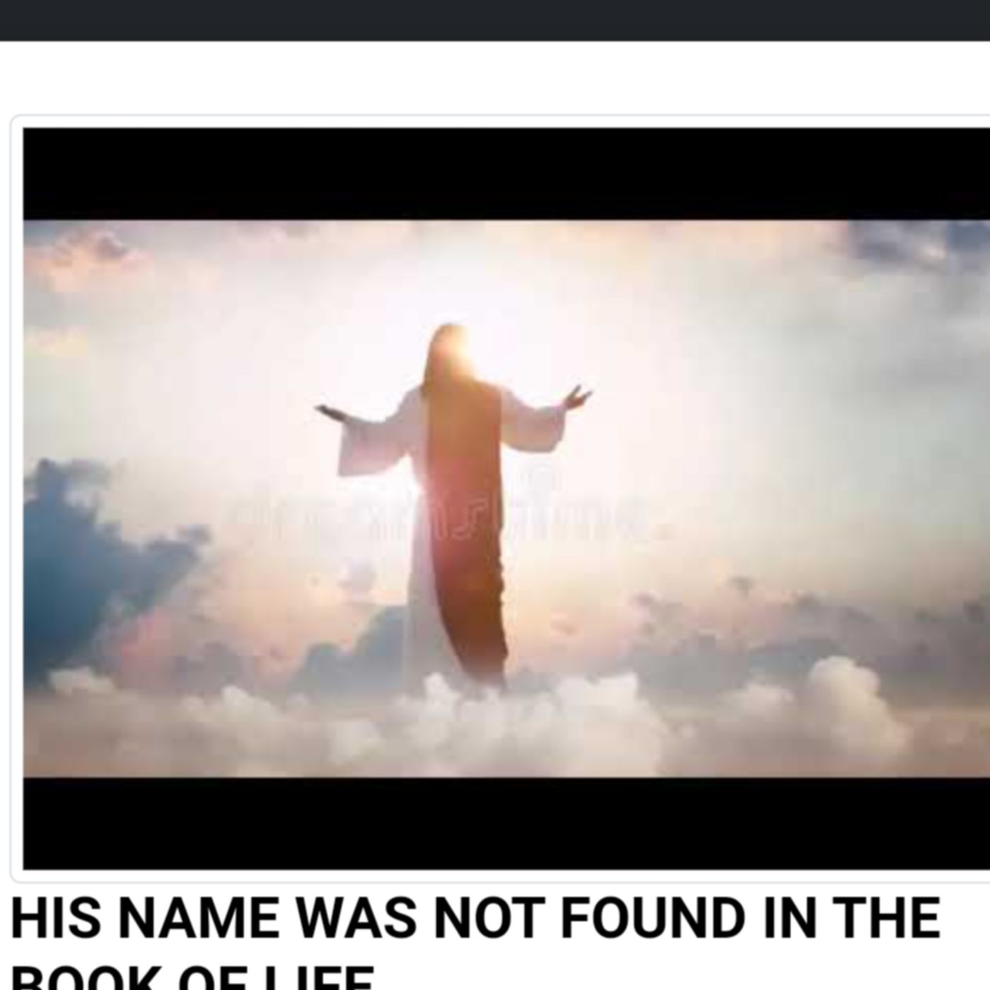 HIS NAME WAS NOT FOUND IN THE BOOK OF LIFE episode artwork