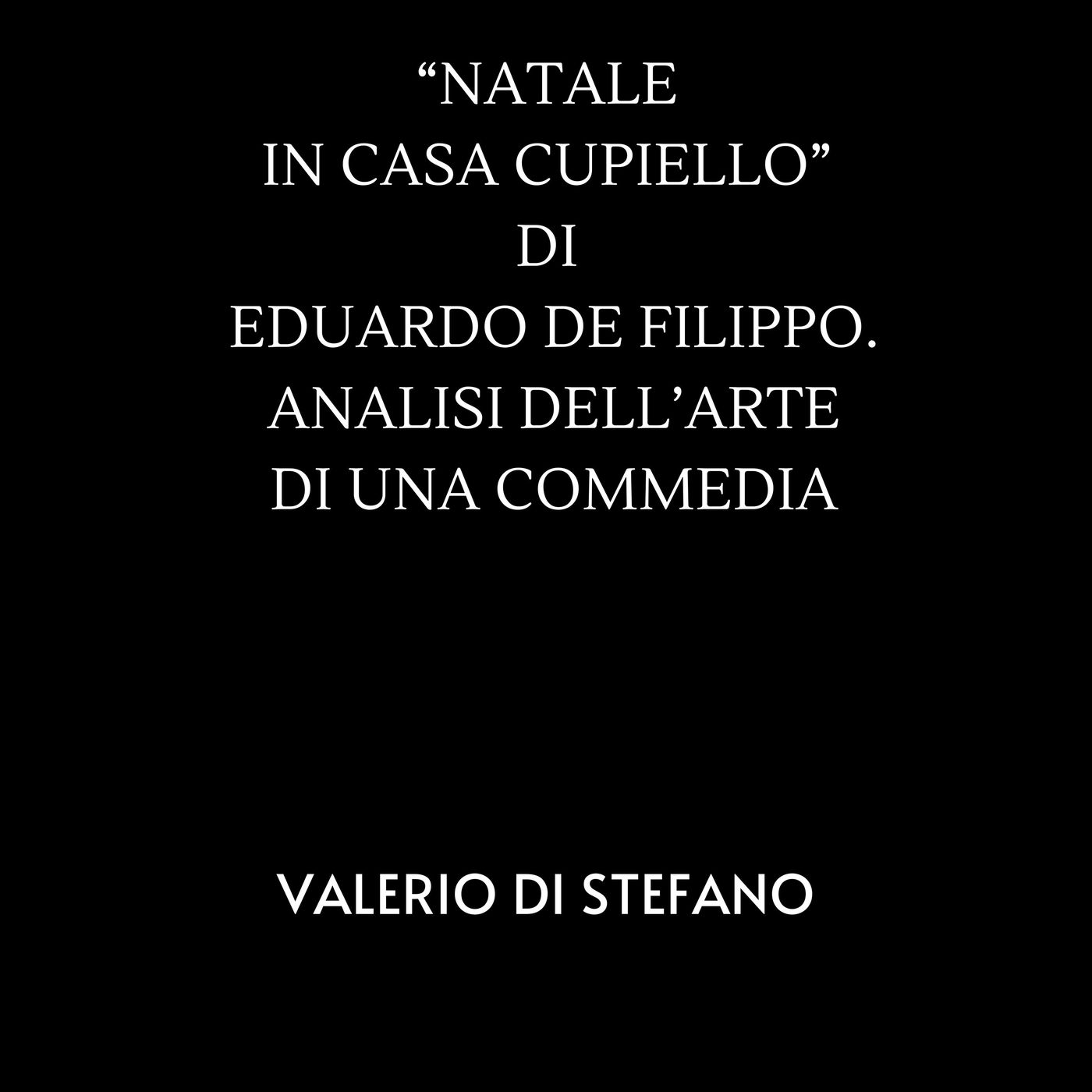 Copertina di Analisi di "Natale in casa Cupiello"