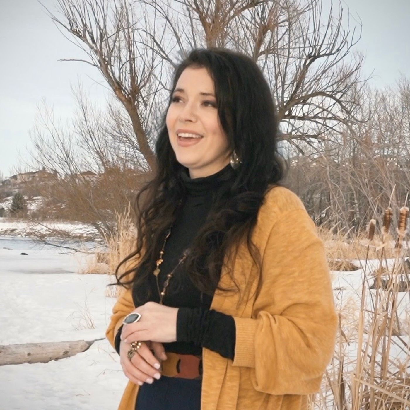 Candace from Canadian Americana roots-rock group @TheHelloDarlins on their song 'Prayer for a Sparrow' episode artwork