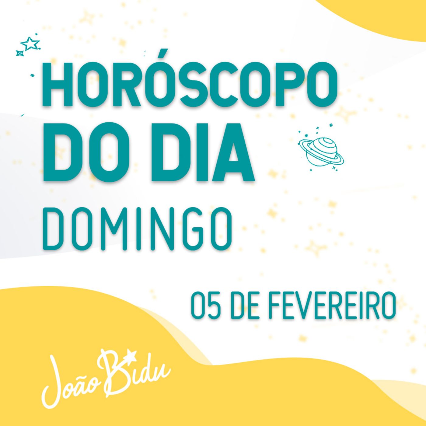 Horóscopo do Dia 05 de Fevereiro com João Bidu - Domingo episode artwork
