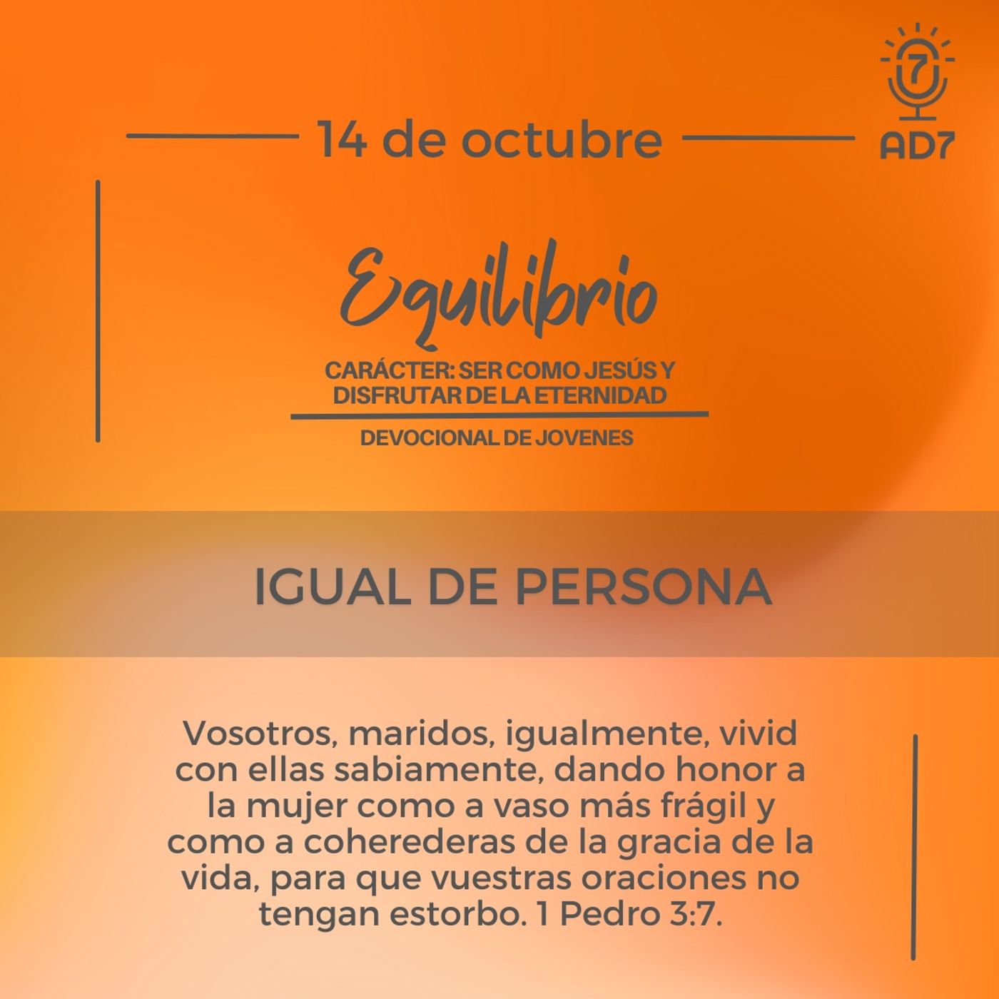 AD7 Devocional - Diferente / Inverso