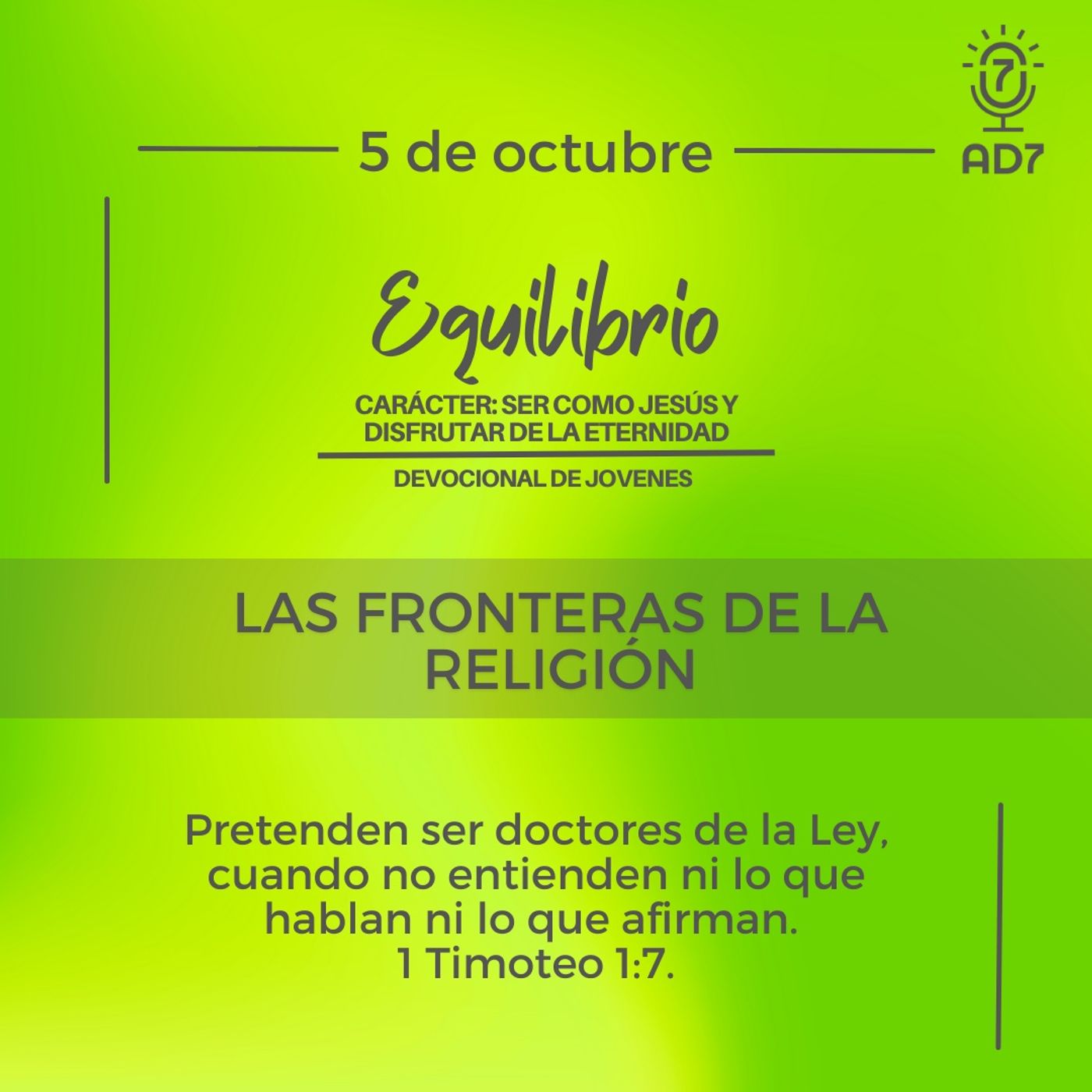 AD7 Devocional - Diferente / Inverso