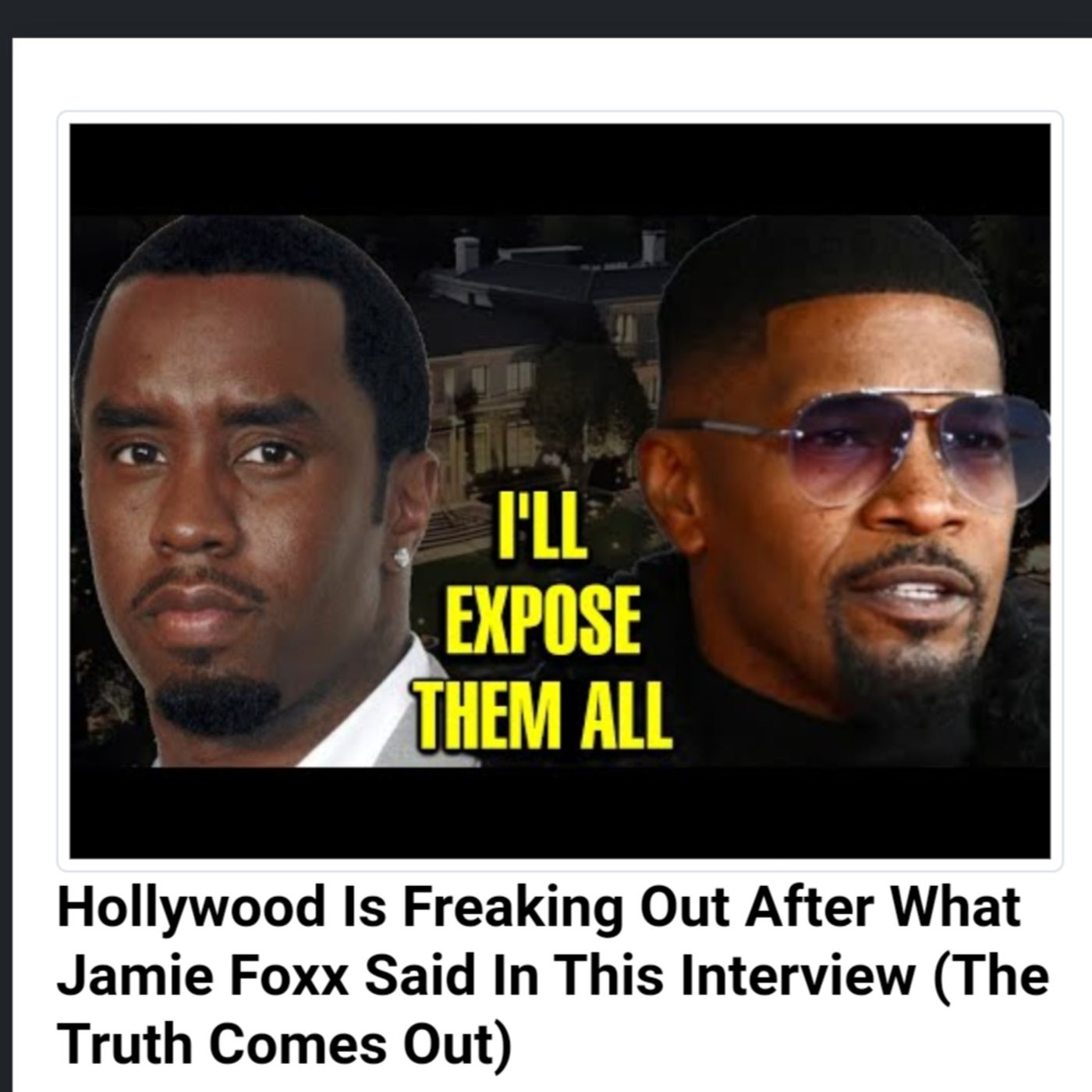 Hollywood Is Freaking Out After What Jamie Foxx Said In This Interview (The Truth Comes Out) episode artwork