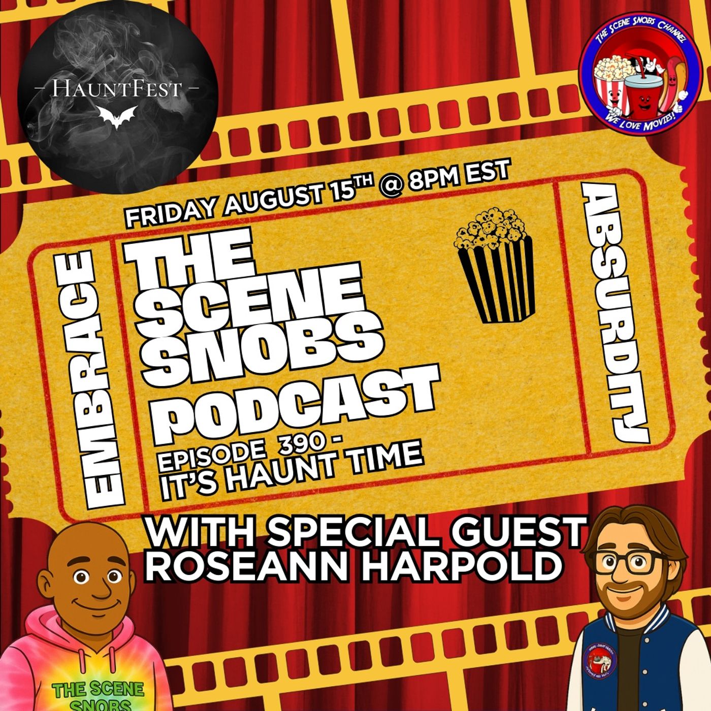 It’s Haunt Time | HauntFest with Roseann Harpold | Top 5 Movie Characters at Haunts | Ep 390