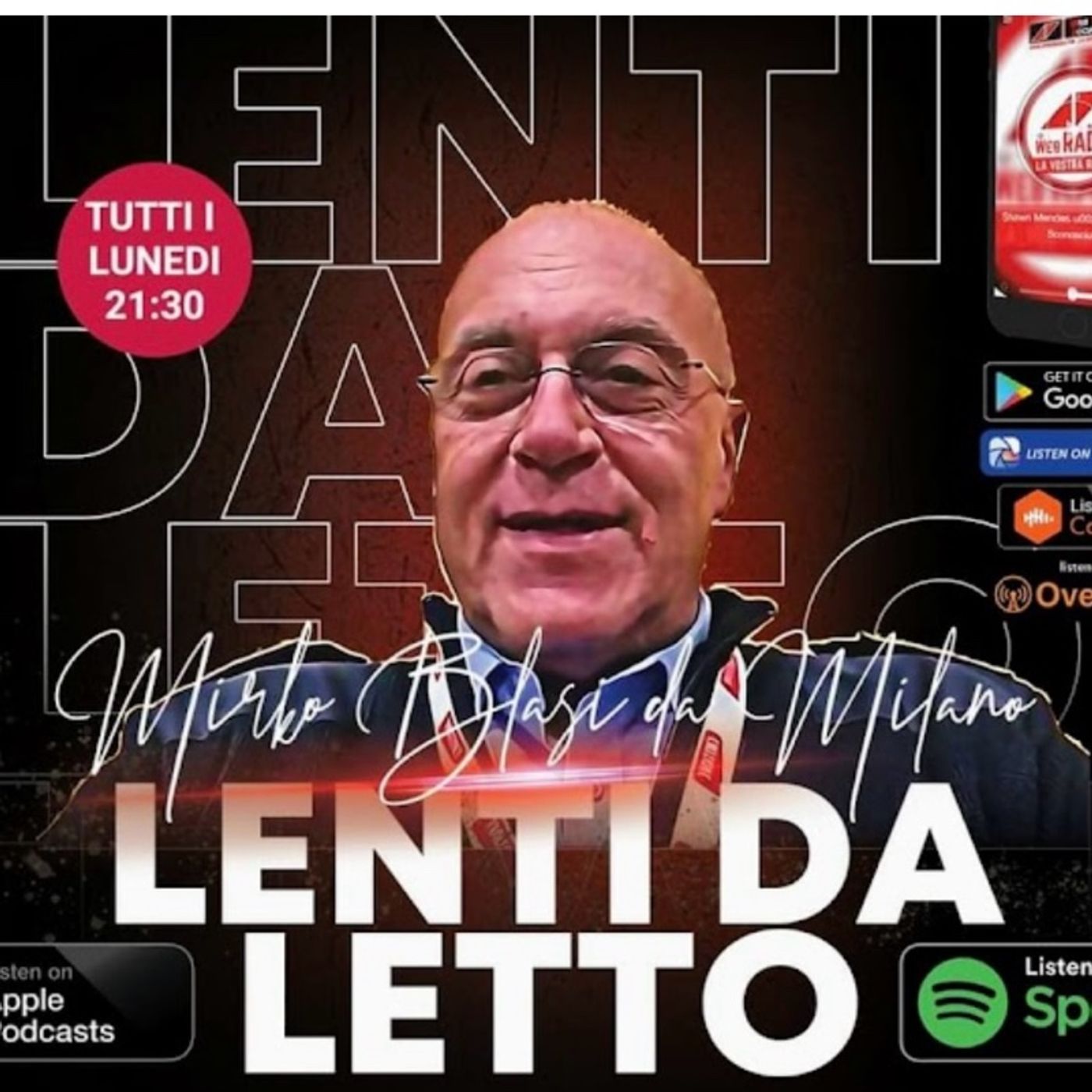 LUNEDÌ 13 OTTOBRE 2025 In diretta da Milano.Ep 230-LENTI DA LETTO