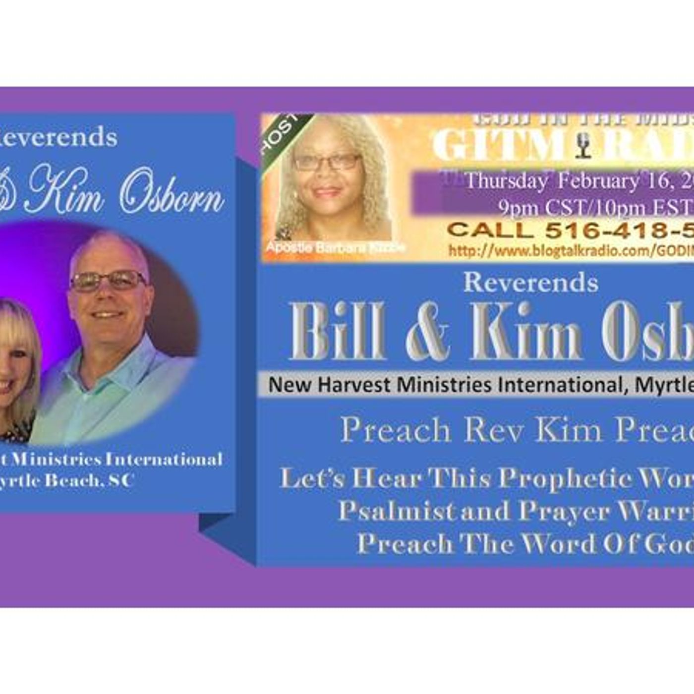 GITM Radio 2.16.23 Part 3 Rev Bill and Rev Kim Osborn, Myrtle Beach, SC episode artwork