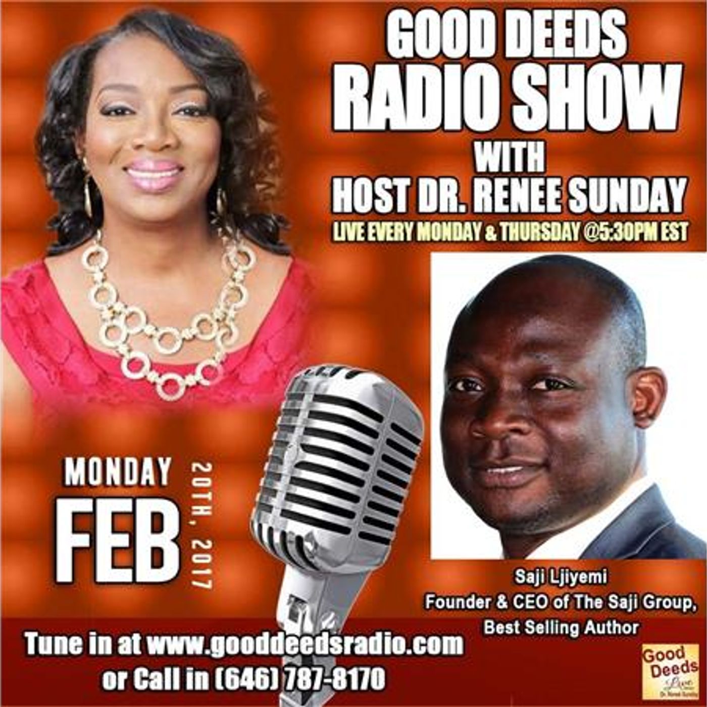 Saji Ijiyemi Founder & CEO Saji Group, Bestselling Author shares on Good Deeds episode artwork