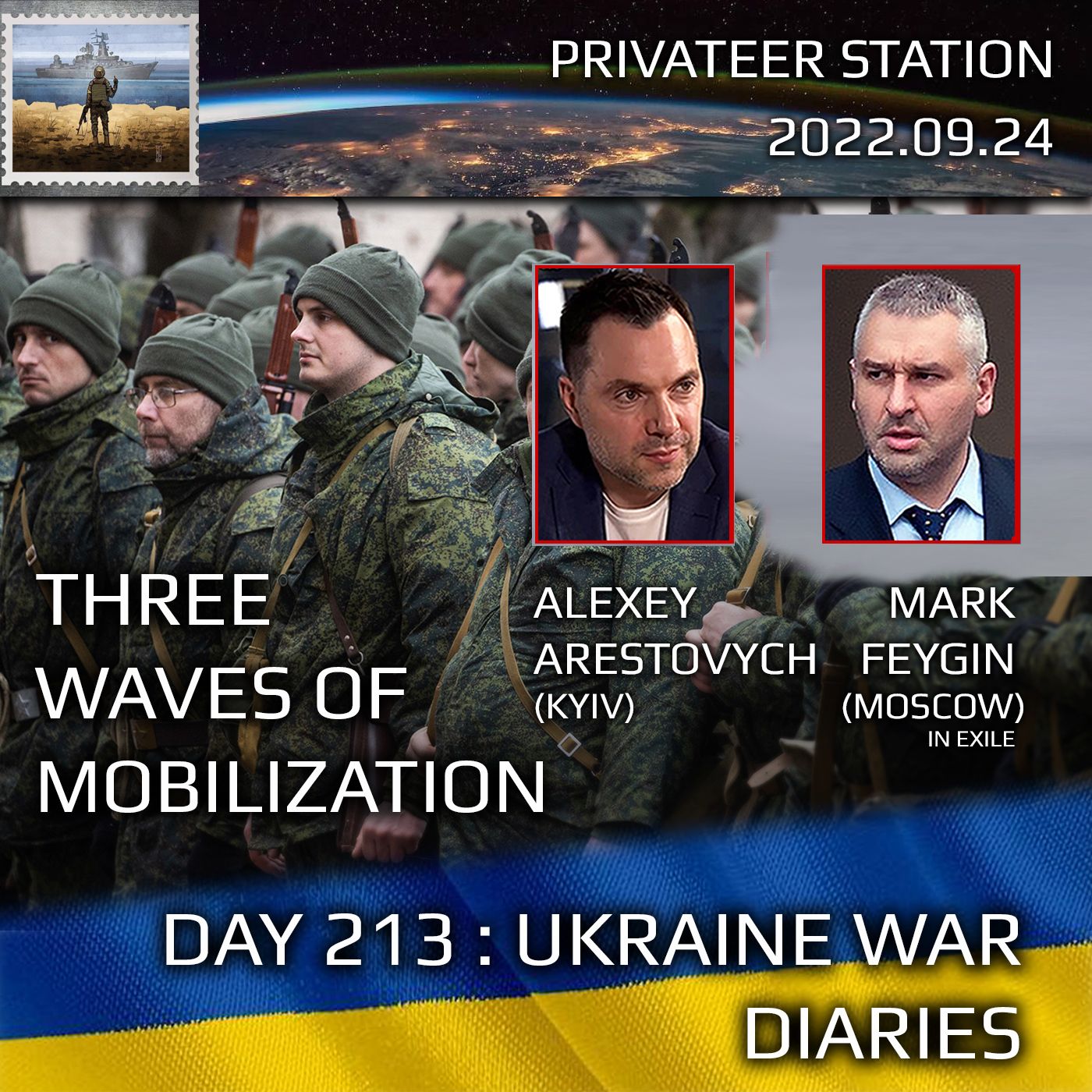 cover of episode War Day 213: Ukraine War Chronicles with Alexey Arestovych & Mark Feygin