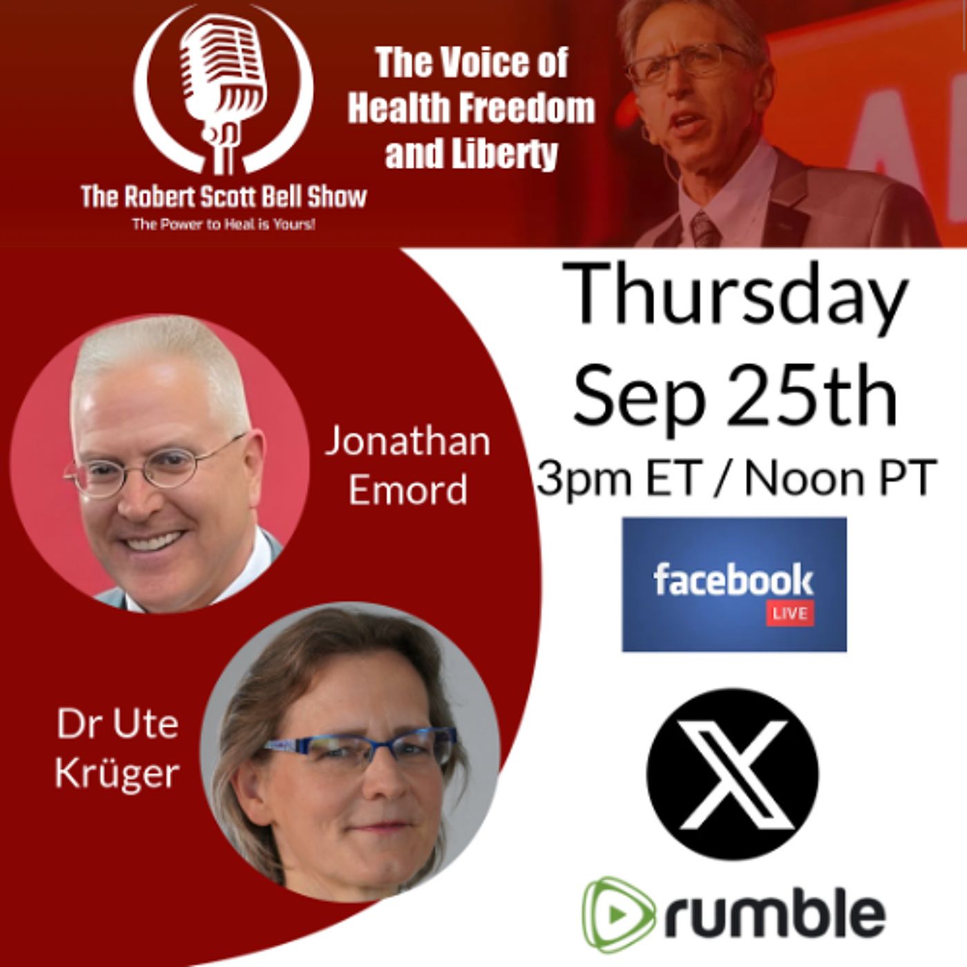 Jonathan Emord, Christian Nationalism, Google Censorship Admission, President Autopen, Dr. Ute Kruger, Turbo Cancer - The RSB Show 9-25-25 episode artwork