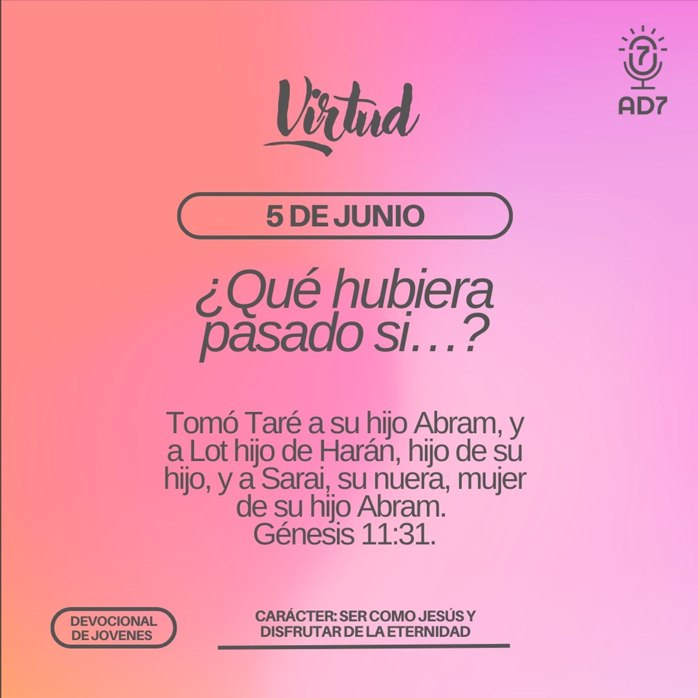 AD7 Devocional - Diferente / Inverso