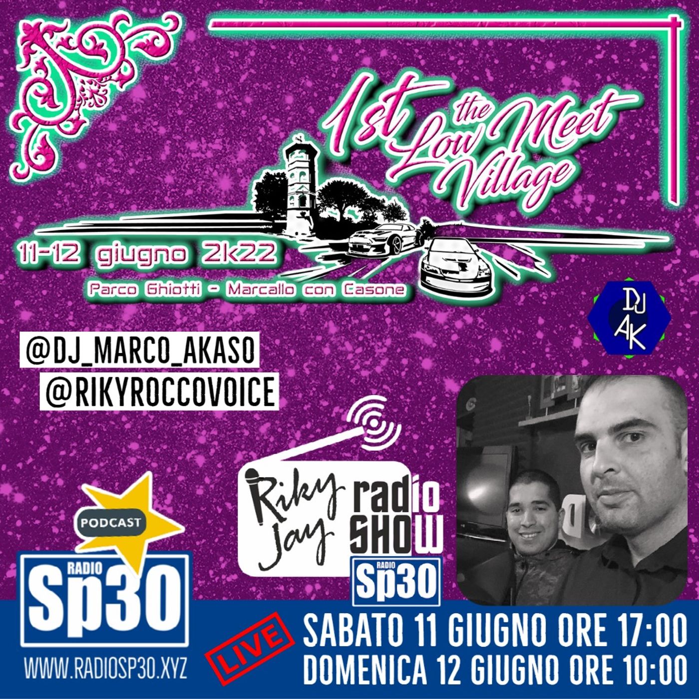live da Marcallo Con Casone The Low Meet Village Rikyjay Radio Show speciale episode artwork