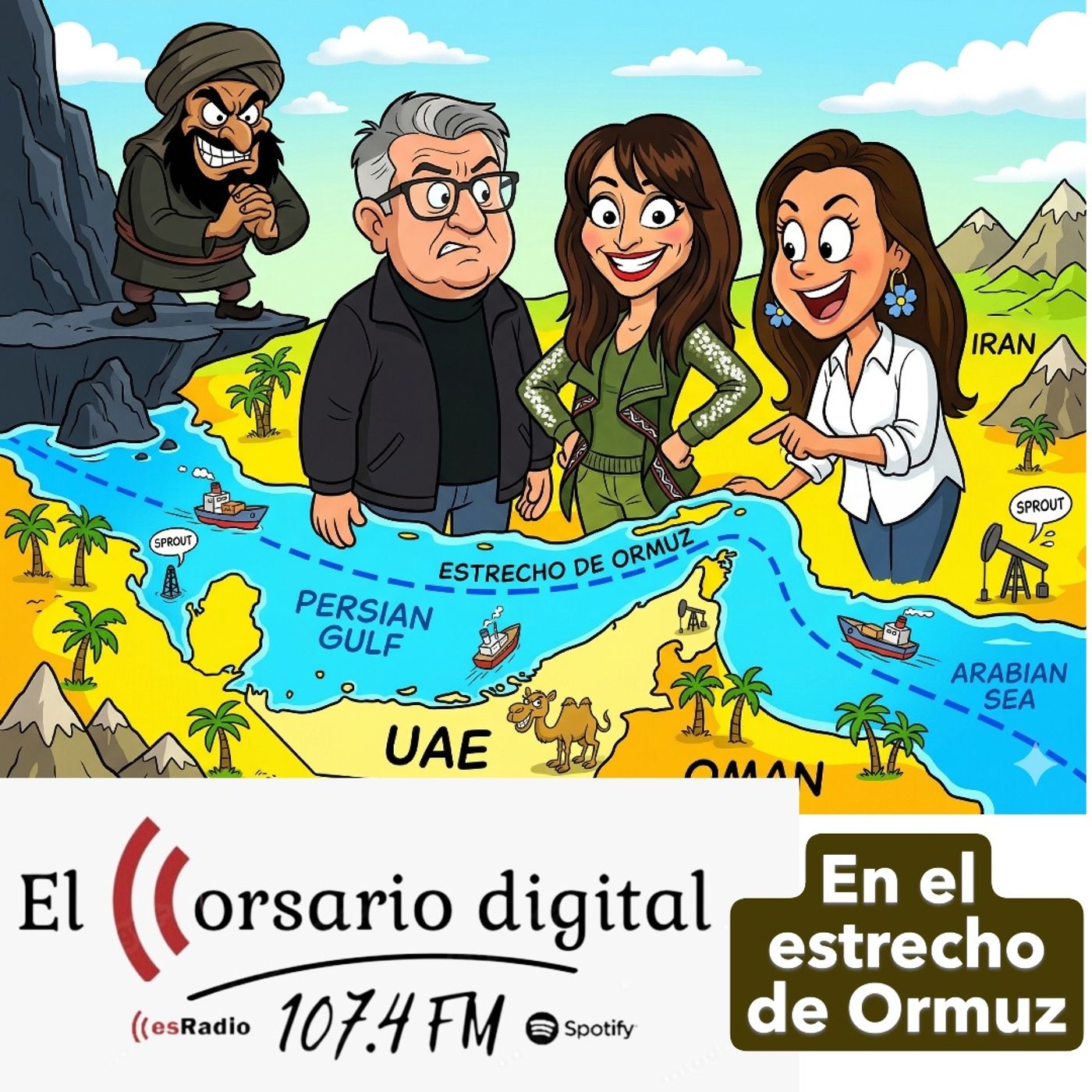 el corsario digital en el estrecho de ormuz