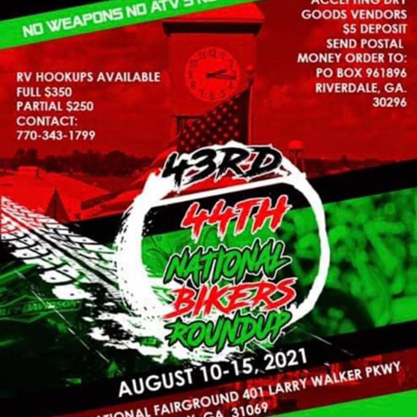 PASS THRU PERMISSION/NATIONAL BIKERS ROUND UP