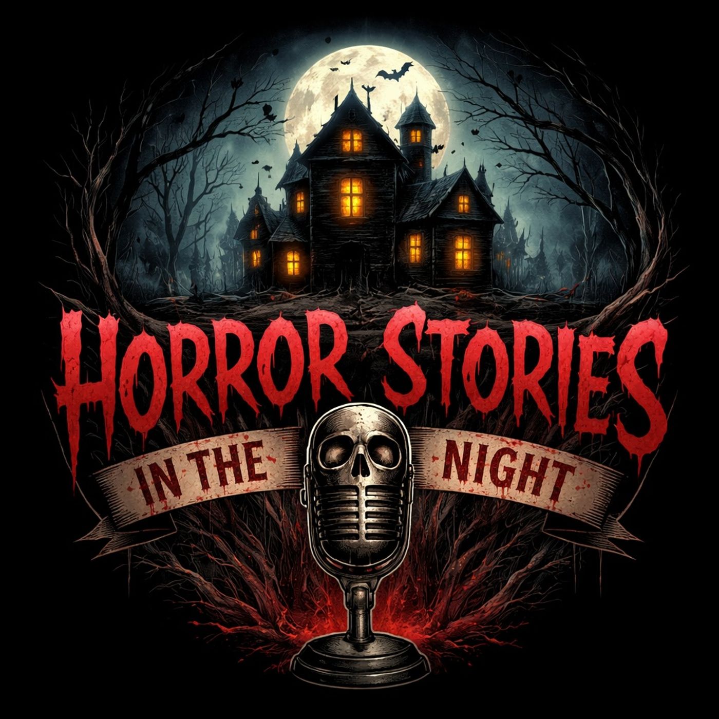 Horror Stories in The Evening podcast artwork
