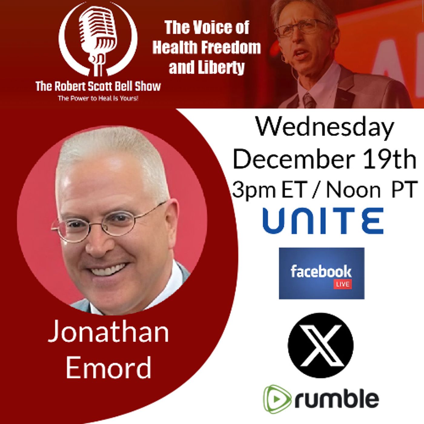Jonathan Emord, Constitutional Convention, Dietary Guidelines, Homeopathy Settlement, Bird Flu Emergency, Fake Meat Depression - The RSB Sho episode artwork