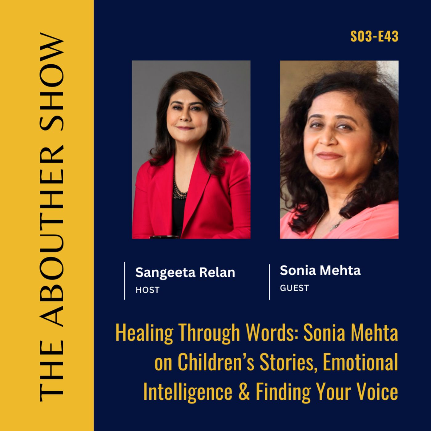 S3E147: Healing Through Words: Sonia Mehta on Children’s Stories, Emotional Intelligence & Finding Your Voice episode artwork