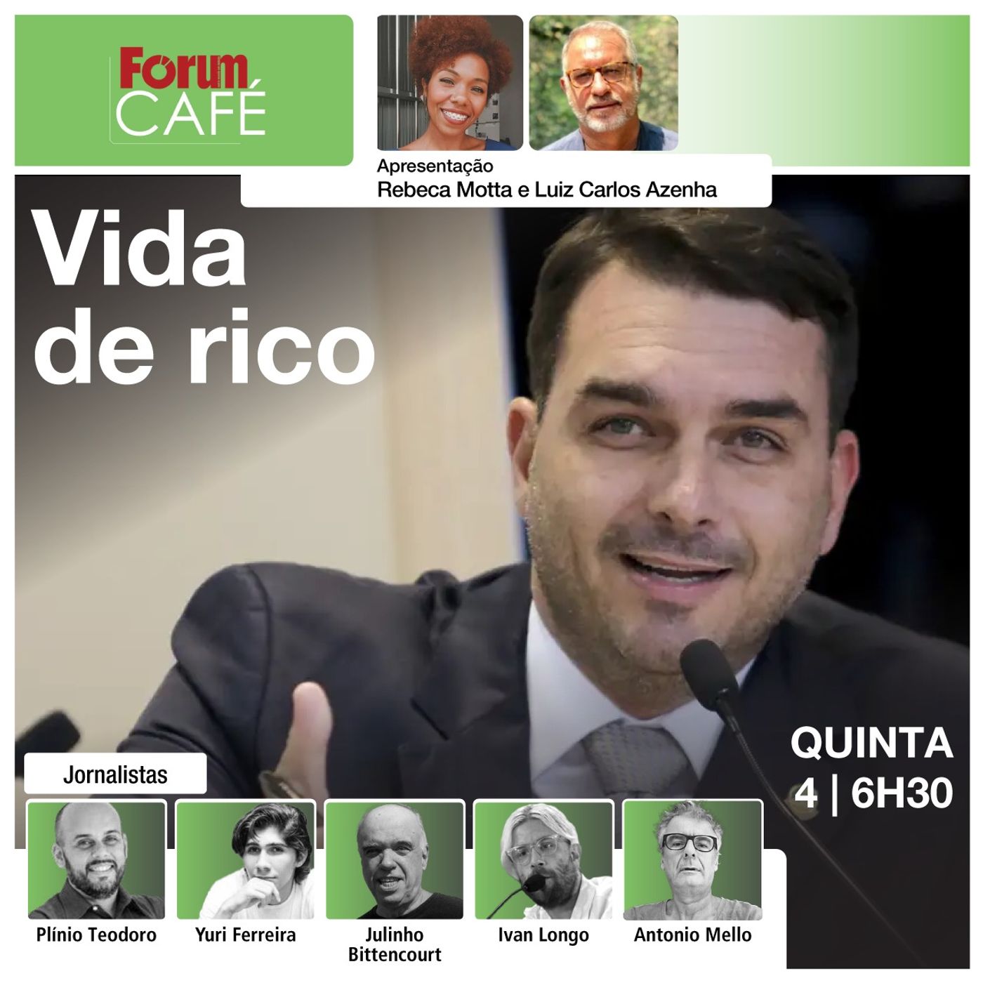 Flávio Bolsonaro quita mansão luxuosa com salário de Senador | Fórum Café | 04.07.24