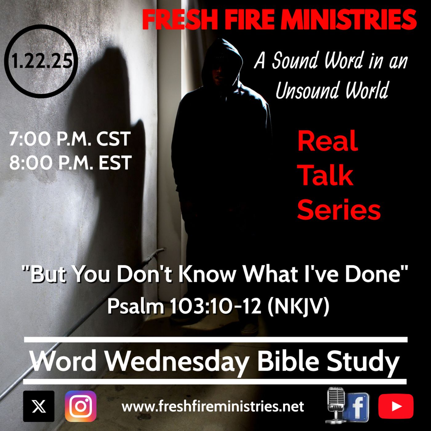 Word Wednesday Bible Study REAL TALK SERIES: "But You Don't Know What I've Done" Psalm 103:10-12 (NKJV) episode artwork