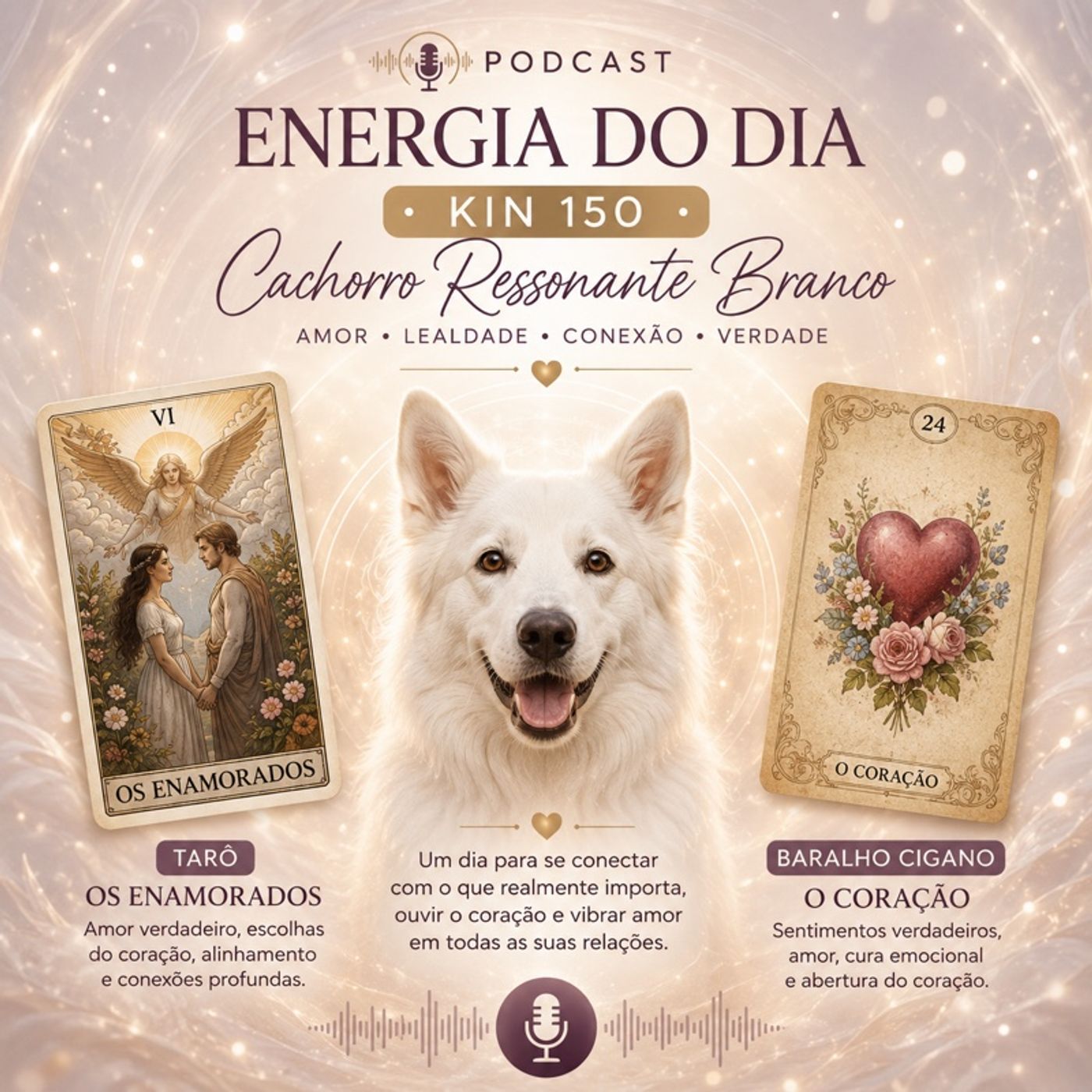 Energia do Dia | Kin 150 – Cachorro Ressonante Branco episode artwork