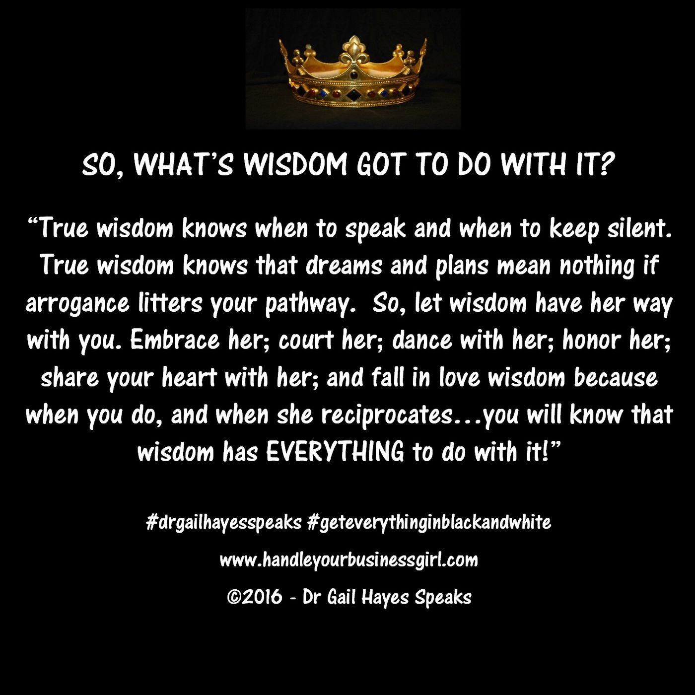 WHAT'S WISDOM GOT TO DO WITH IT? episode artwork