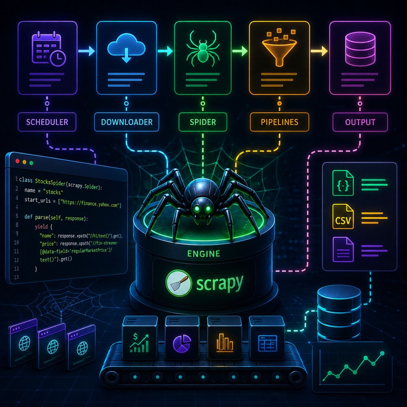 Course 40 - Web Scraping with Python | Episode 14: Building and Automating Custom Spiders with the Scrapy Framework episode artwork