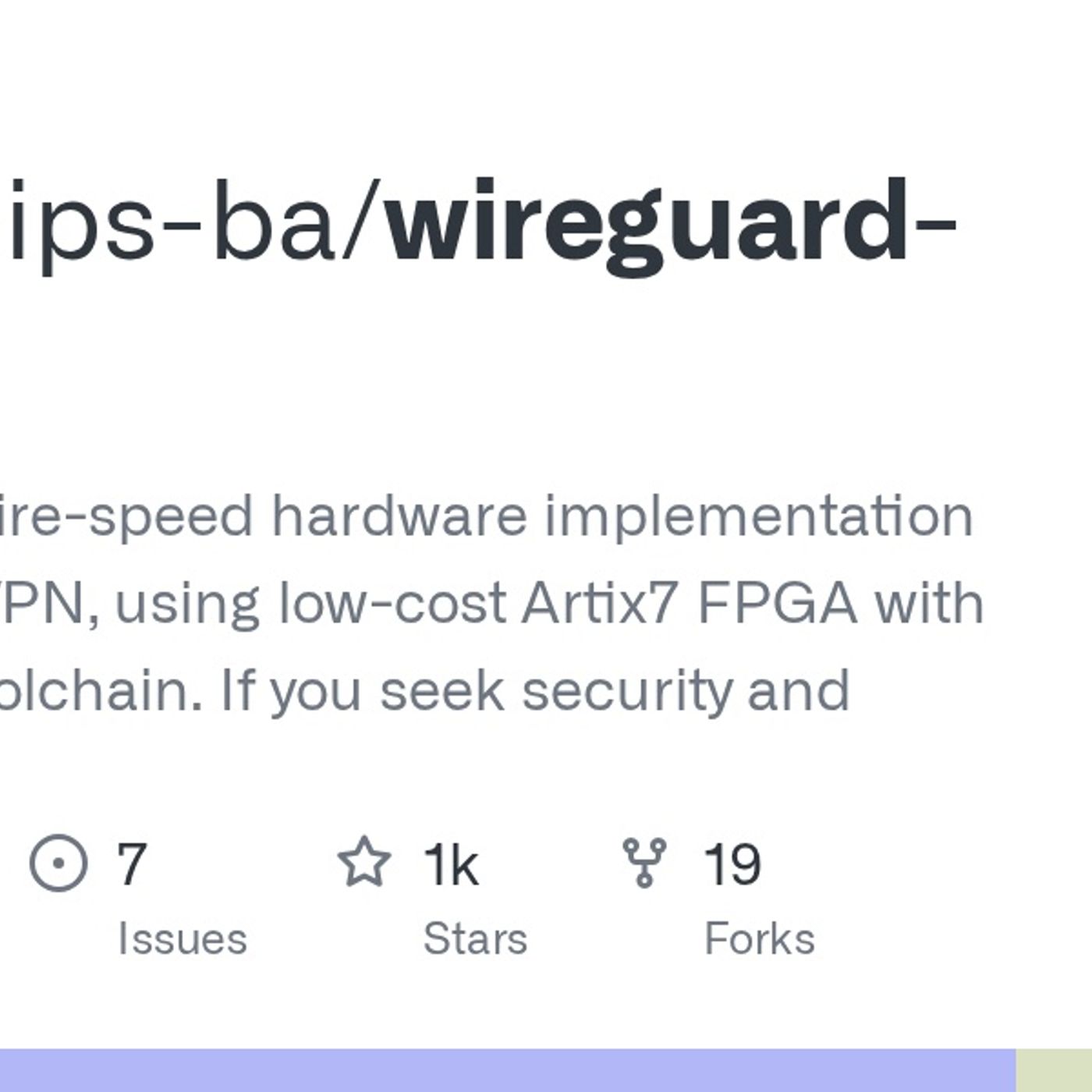 GitHub - chili-chips-ba/wireguard-fpga: Full-throttle, wire-speed hardware implementation of Wire... — GitHub Daily Trend cover