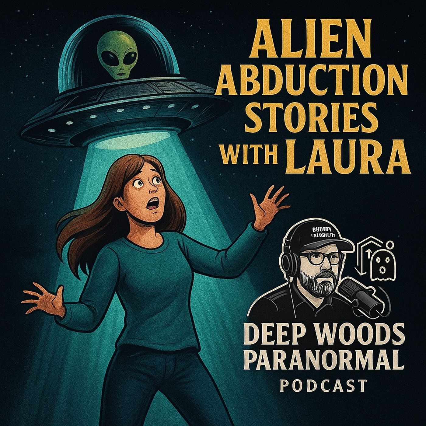 🎙️ Deep Woods Paranormal Podcast – Alien Abduction Stories with Laura 👽