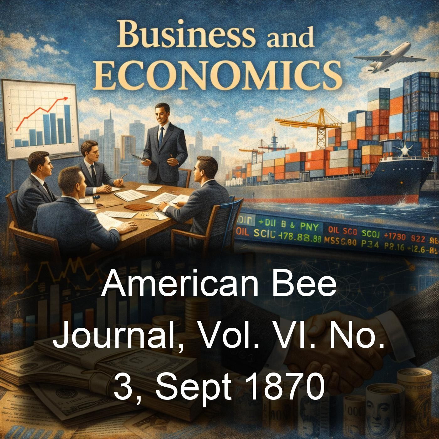 American Bee Journal, Vol. VI. No. 3, Sept 1870 cover art