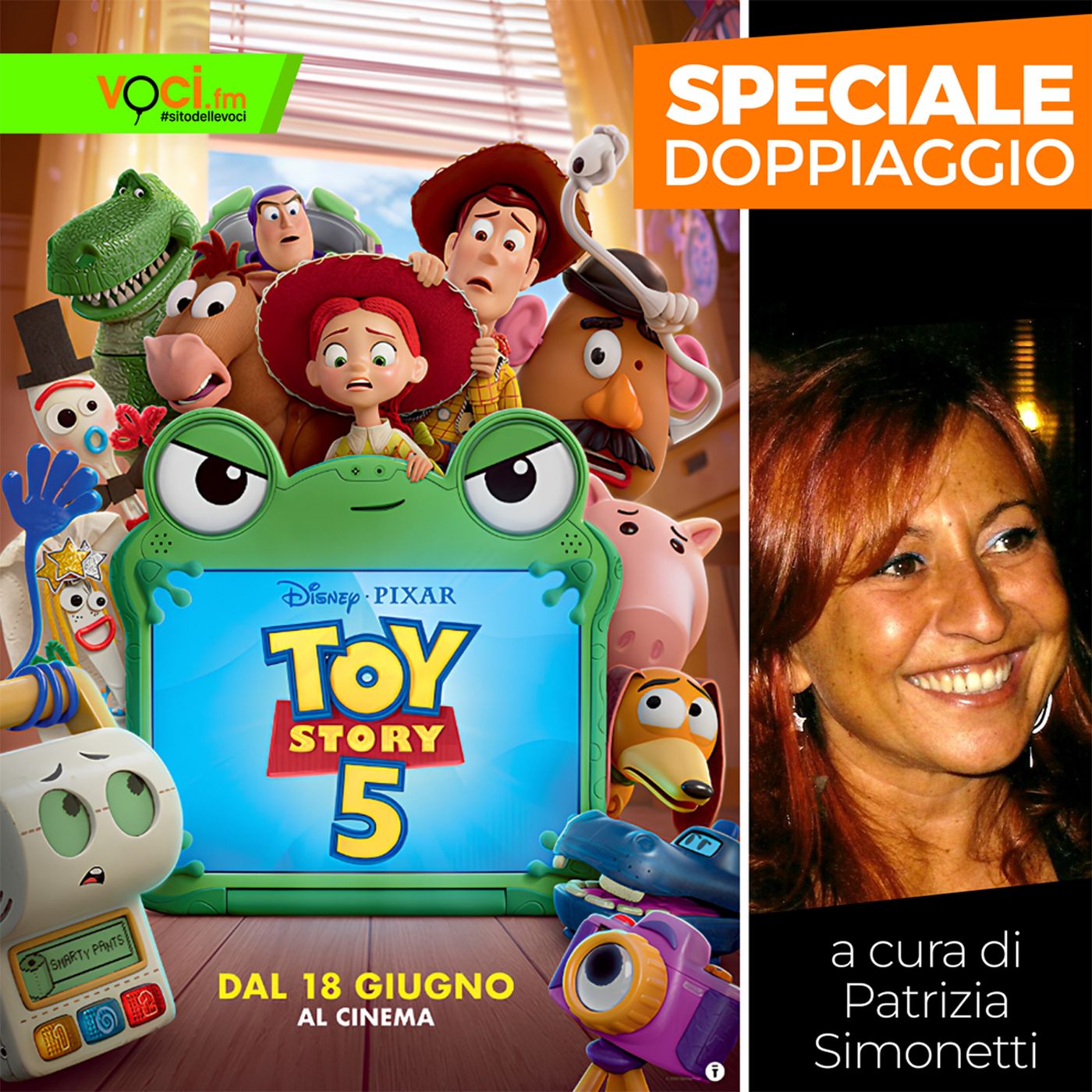 "TOY STORY 5": i doppiatori su VOCI.fm - clicca play e ascolta lo speciale episode artwork