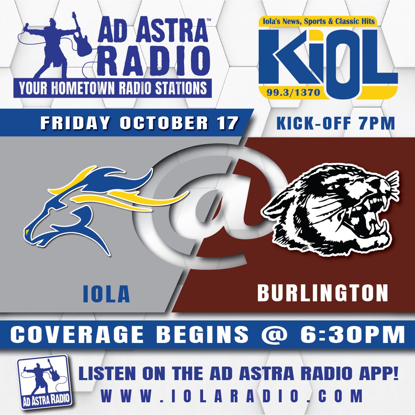 Iola Mustangs at Burlington Wildcats Football (October 17, 2025) episode artwork