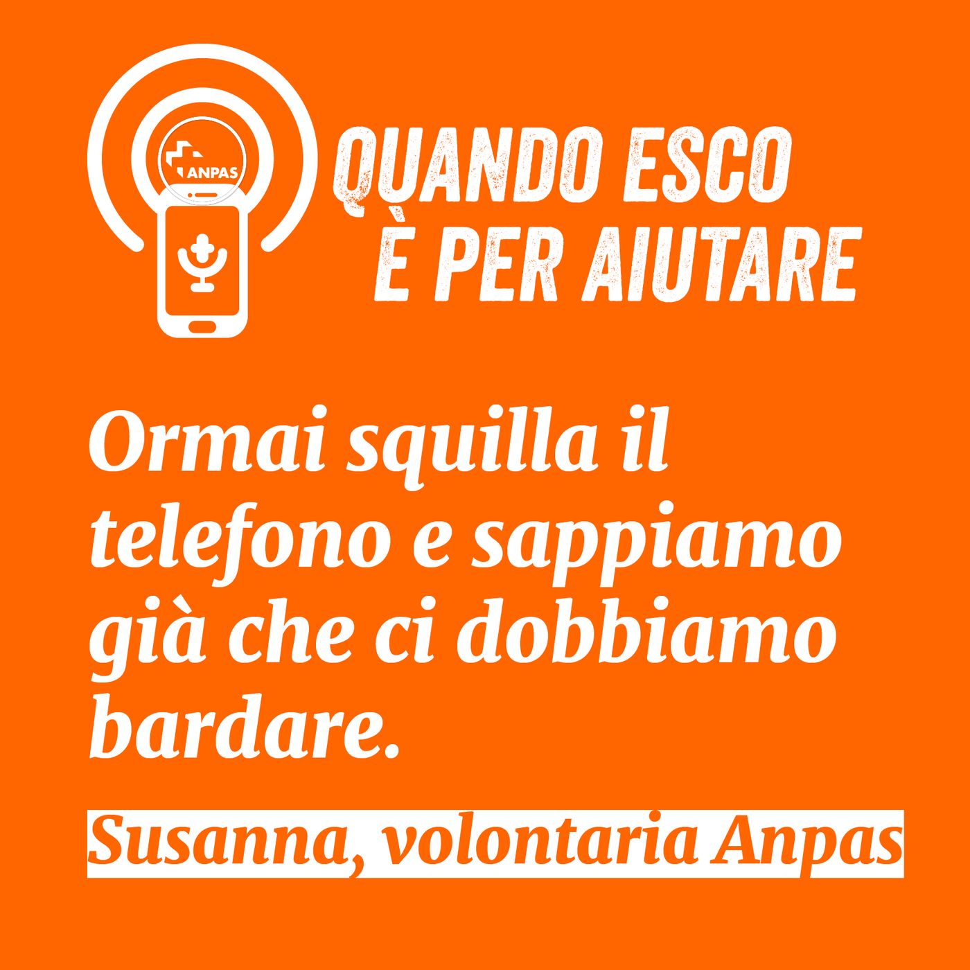 Quando esco è per aiutare