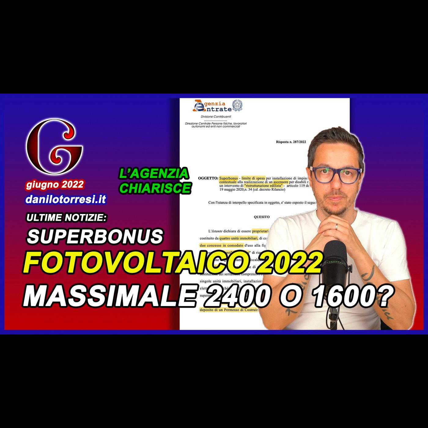 SUPERBONUS 110 Fotovoltaico - quando i massimali si riducono a 1600 euro? episode artwork
