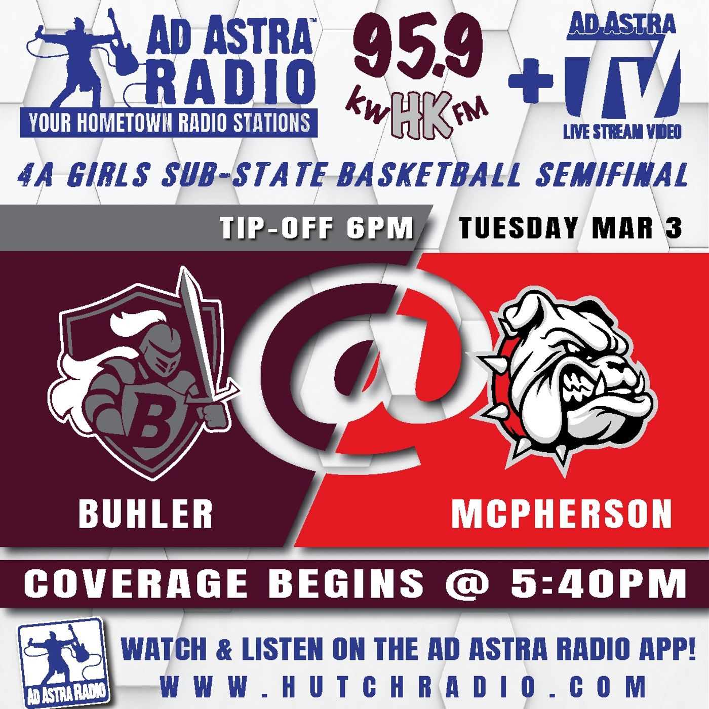 Buhler Lady Crusaders at McPherson Lady Bullpups High School Basketball (4A Substate Semifinal-Crusader Broadcast-March 3, 2026) episode artwork