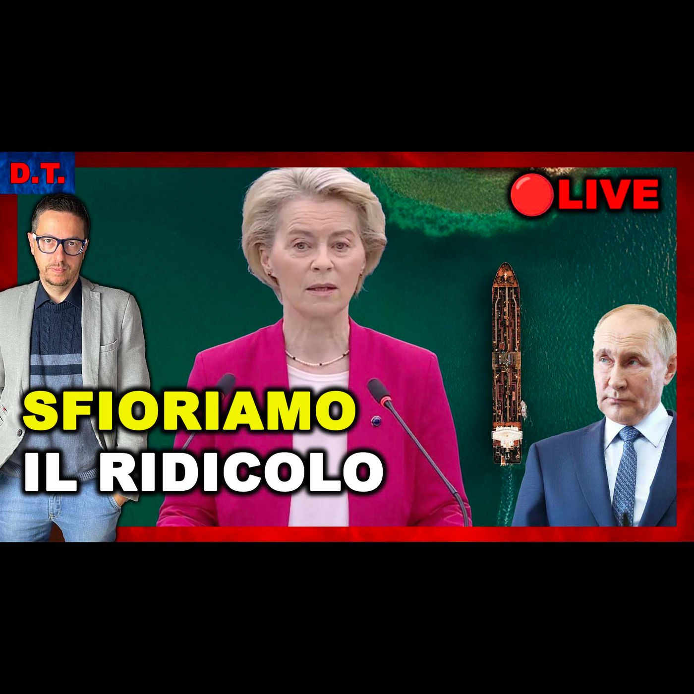 NAVI FANTASMA, DRONI RUSSI DAPPERTUTTO, SCONFINAMENTI E PUTIN AFFATICATO | Live Ep23🔴