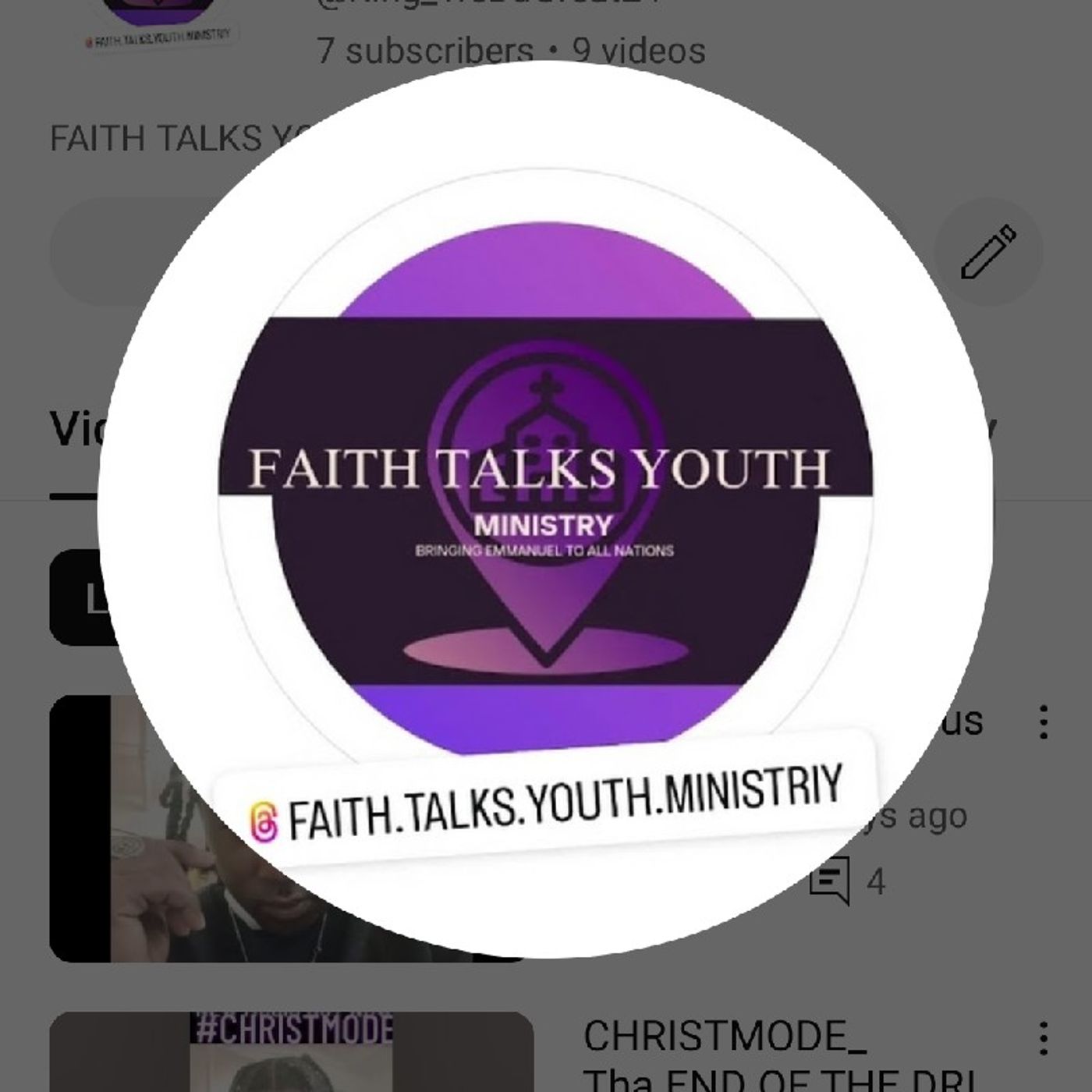 My very first episode with Spreaker Studios: FAITH TALKS YOUTH MINISTRY ✨ BRINGING EMMANUEL TO ALL NATIONS episode artwork