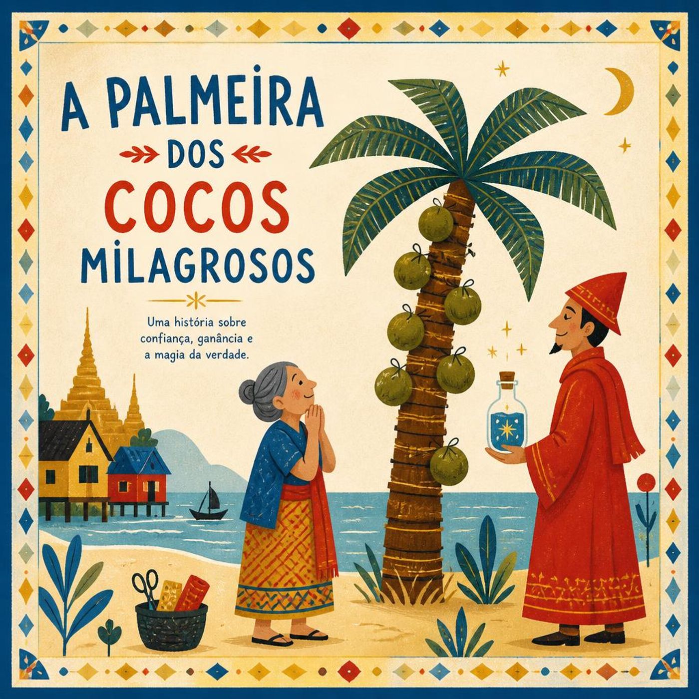 【Lenda Birmanesa】A Costureira e o Segredo dos Cocos de Ouro