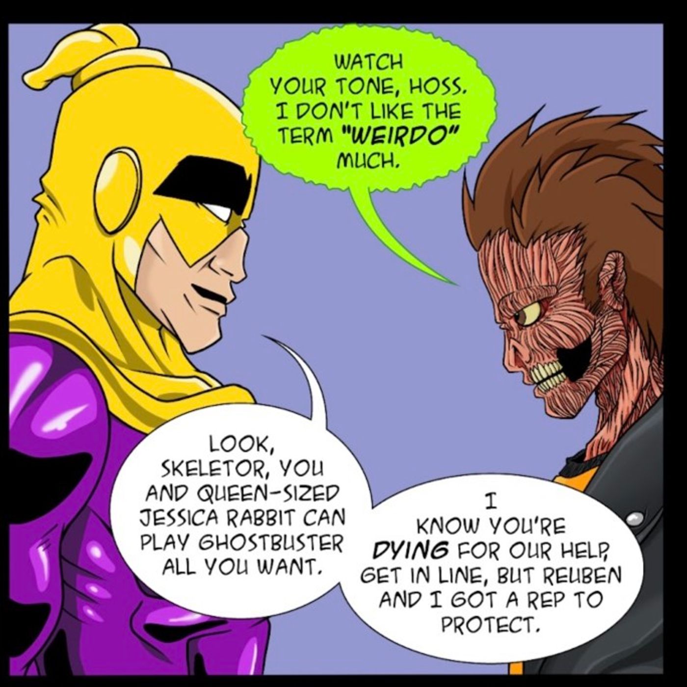 Castle Talk: Halloween Man Meets the Latex Avenger episode artwork