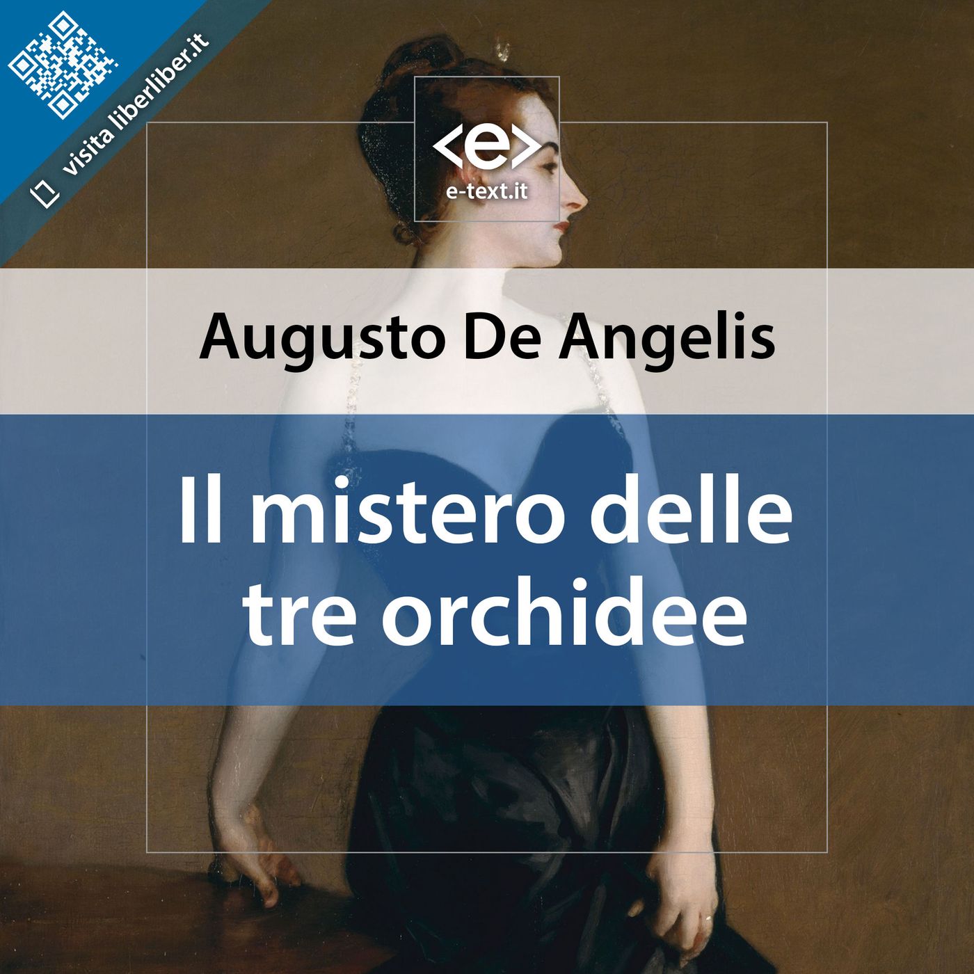 Copertina, Augusto De Angelis, Il mistero delle tre orchidee, Audiolibro, Edizione liber Liber episode artwork