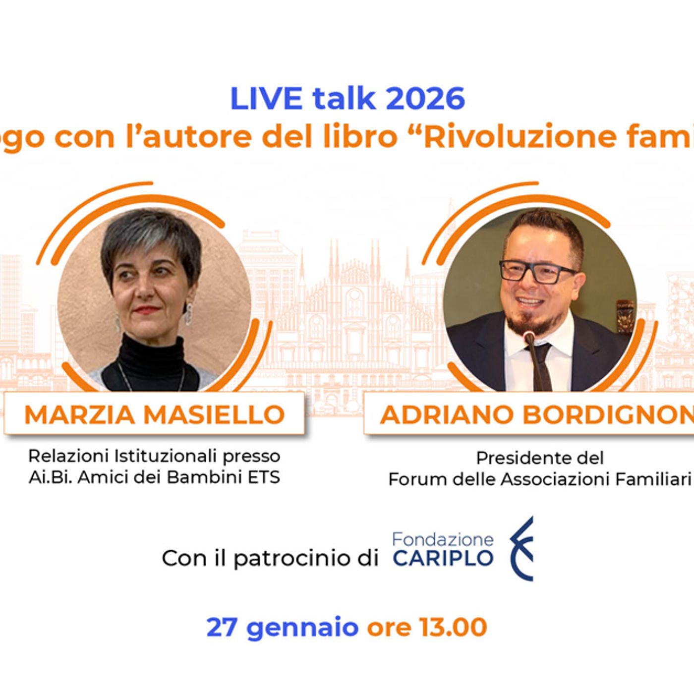 FarisTALK 2026: ospite Adriano Bordignon - Dialogo con l'autore del libro "Rivoluzione famiglia"