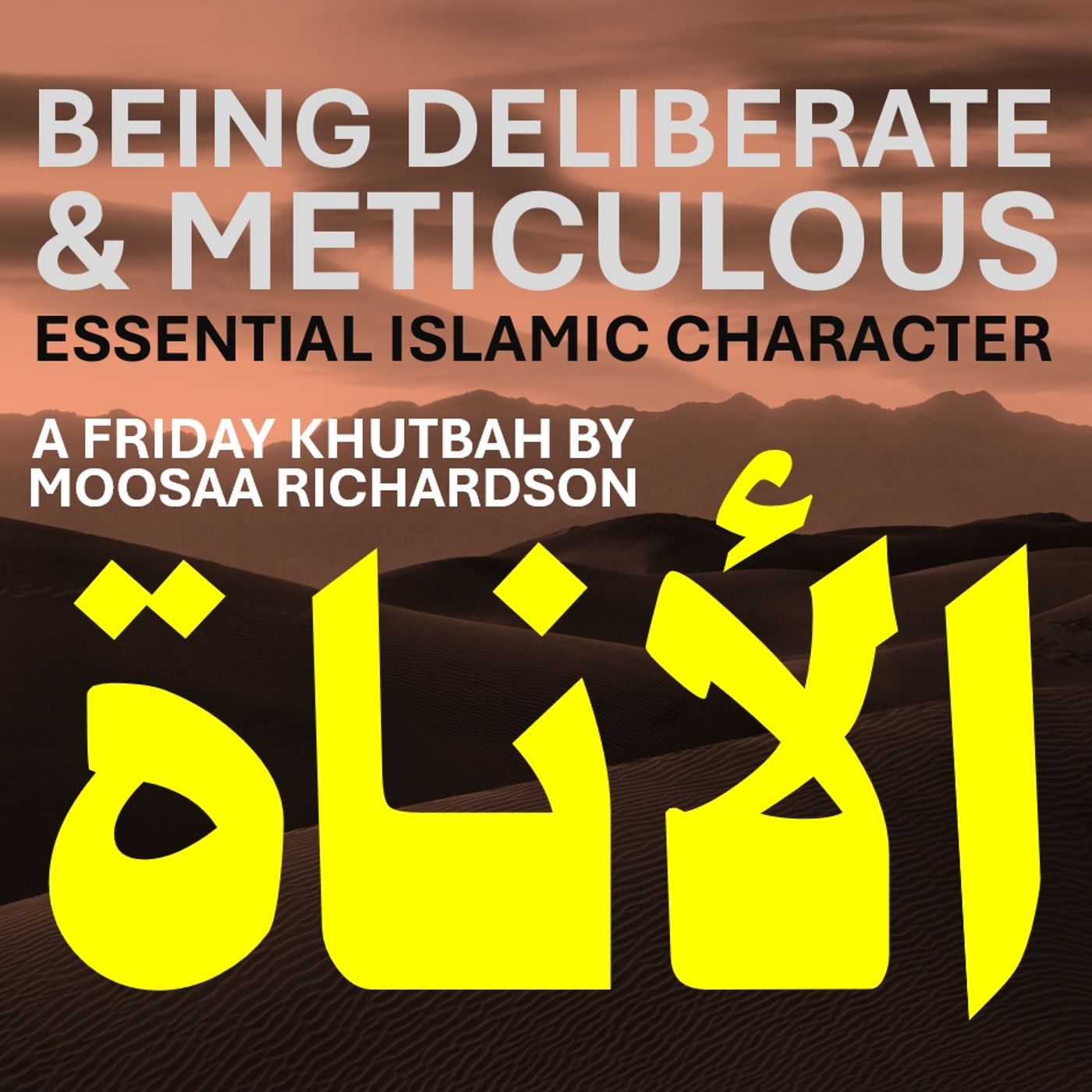 Be Deliberate & Meticulous; Don't Be Hasty & Reckless! episode artwork